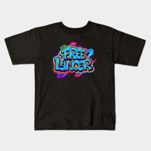 Freelancer Typography Lettering Kids T-Shirt